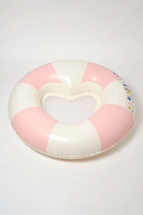 Παιδική ρόδα κολύμβησης SunnyLife Stole My Heart Pink Stripe χρώμα: ροζ