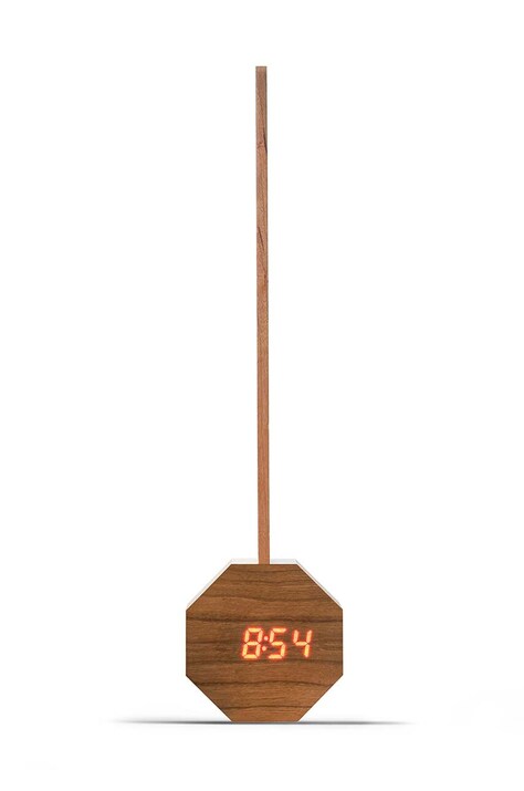 Ασύρματη λάμπα με ξυπνητήρι Gingko Design Octagon Plus Clock Desk Light