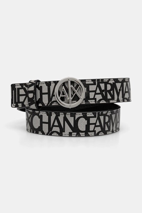 Ζώνη Armani Exchange χρώμα: μαύρο