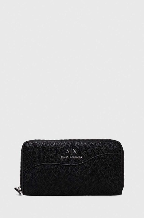 Πορτοφόλι Armani Exchange χρώμα: μαύρο