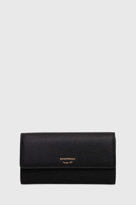 Πορτοφόλι Emporio Armani χρώμα: μαύρο