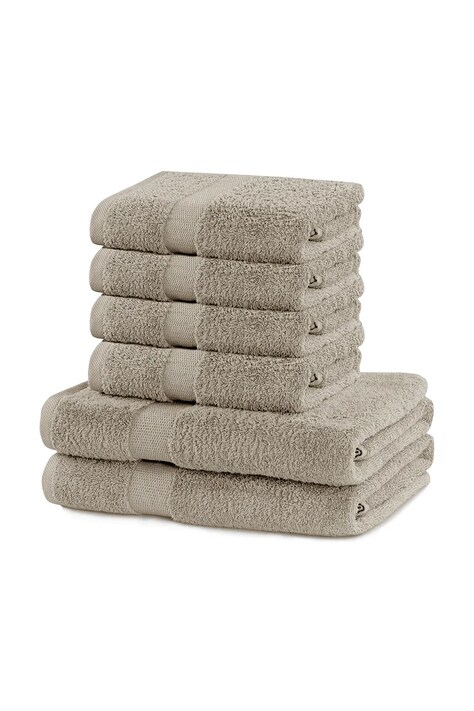 Σετ πετσέτες home & lifestyle Marina 6-pack χρώμα: μπεζ, 0