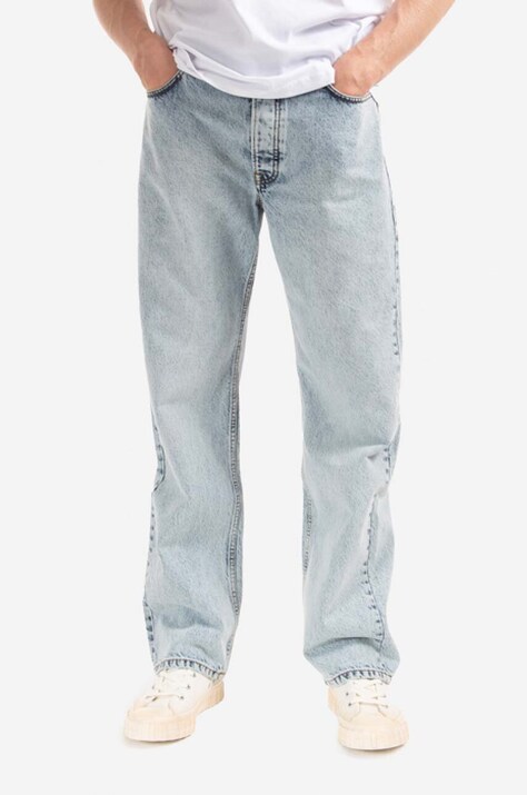 Βαμβακερό τζιν Wood Wood Al Rigid Denim Straight Fit F30