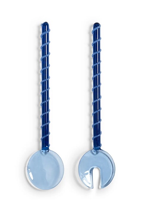 Κουτάλια σαλάτας &k amsterdam sling blue 2-pack χρώμα: μπλε