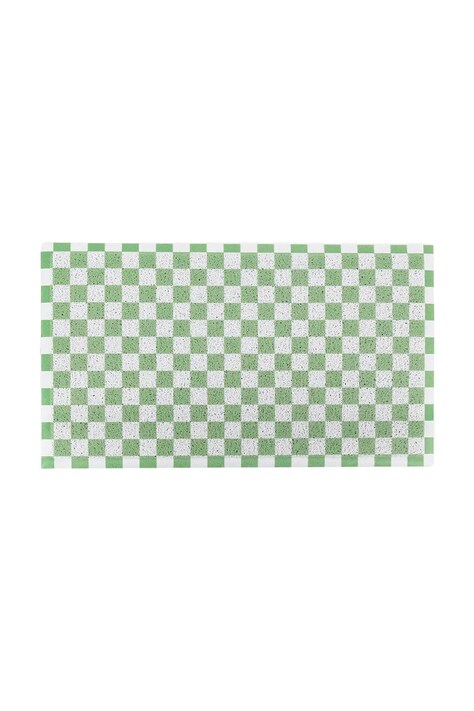 Χαλάκι Artsy Doormats Green Check χρώμα: πολύχρωμο