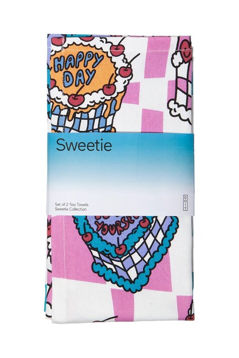Σετ πετσέτες κουζίνας Sweetie Tea 2-pack χρώμα: πολύχρωμο