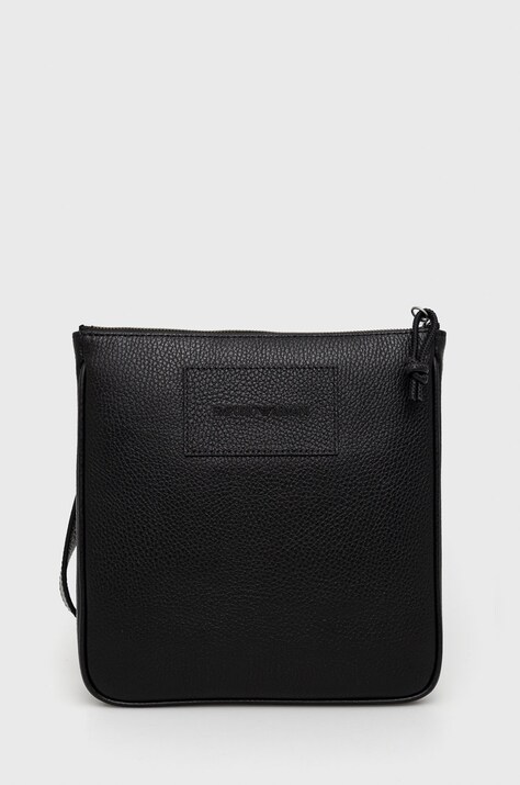 Δερμάτινο φακελάκι Emporio Armani χρώμα: μαύρο Y4M252 Y068E