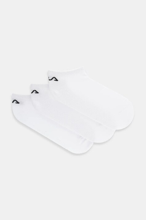 Κοντές κάλτσες Fila (3 pack) χρώμα: άσπρο