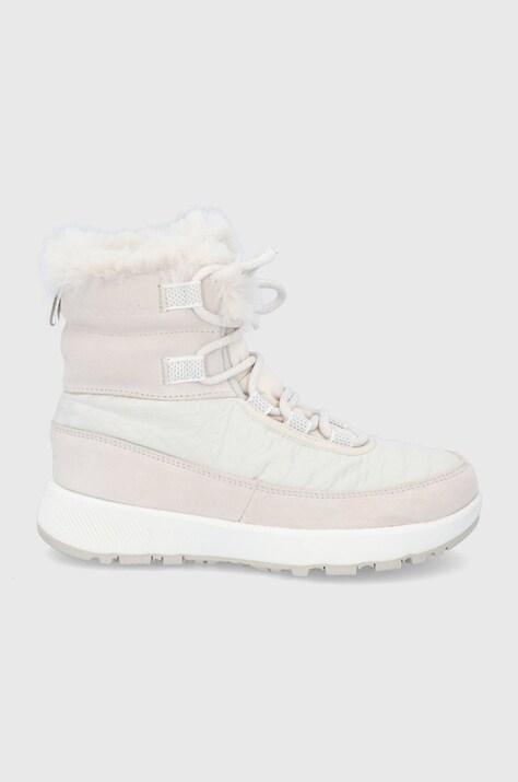 Μπότες χιονιού Columbia SLOPESIDE PEAK LUXE χρώμα: κρεμ 1979551