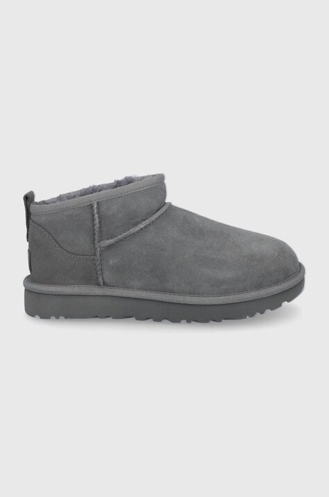 Μπότες σουέτ UGG Classic Ultra Mini χρώμα: γκρι 1116109.GREY