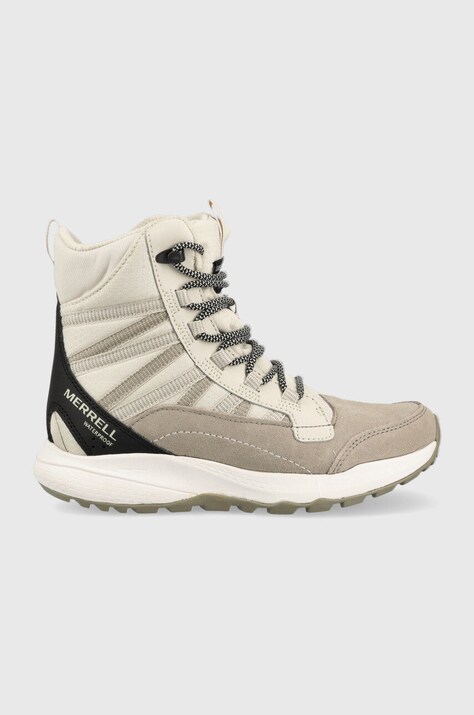 Μπότες χιονιού Merrell χρώμα: γκρι
