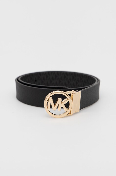Αναστρέψιμη ζώνη MICHAEL Michael Kors χρώμα: μαύρο