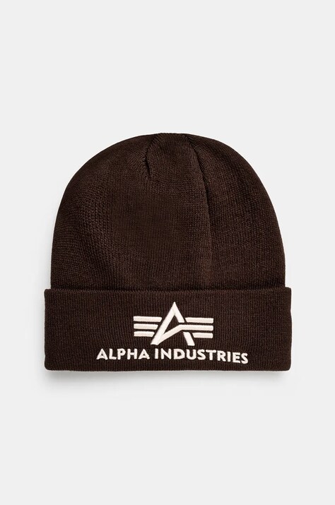 Καπέλο Alpha Industries χρώμα: καφέ