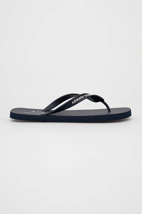 Σαγιονάρες Armani Exchange χρώμα: ναυτικό μπλε, XUQ002 XV676 00285