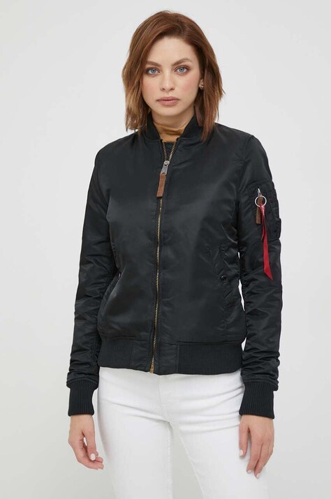 Μπουφάν bomber Alpha Industries MA-1 VF 59 Wmn γυναικείο, χρώμα: μαύρο F30