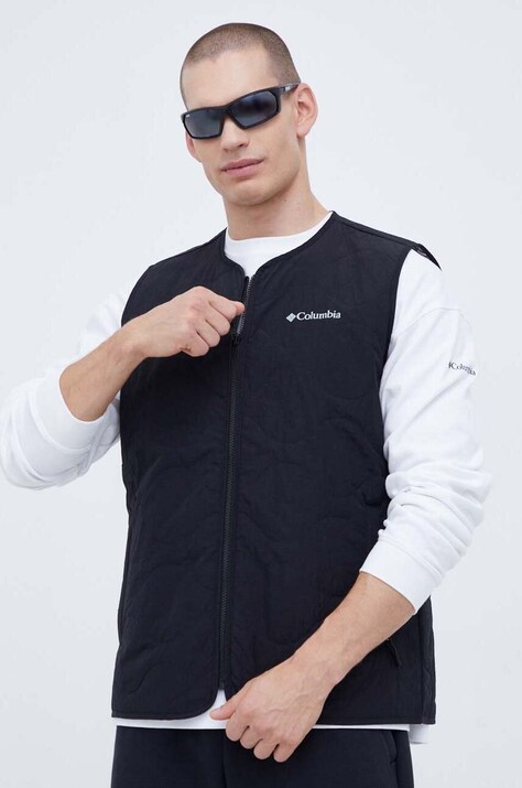 Αμάνικο μπουφάν Columbia Birchwood™ Quilted χρώμα: μαύρο