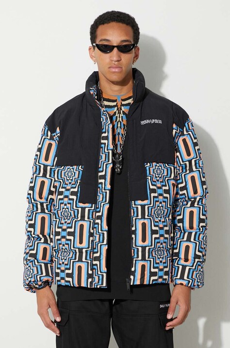 Μπουφάν Marcelo Burlon Aop Optical Cross Block χρώμα: μαύρο