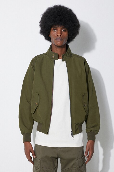 Μπουφάν bomber Baracuta G9 Cloth ανδρικό, χρώμα: πράσινο, BRCPS0001