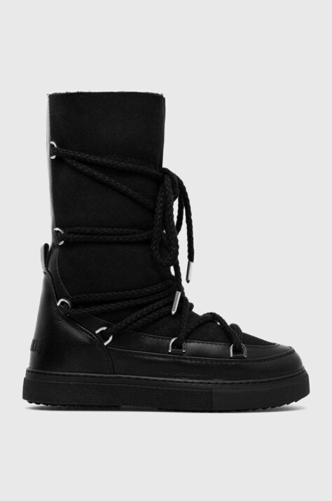 Δερμάτινες μπότες χιονιού Inuikii Classic High Laced χρώμα: μαύρο, 75107-096 F375107-096