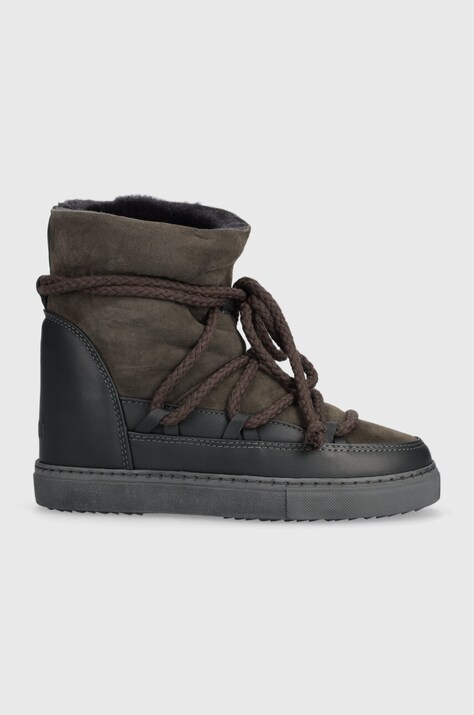 Μπότες χιονιού σουέτ Inuikii Classic Wedge χρώμα: γκρι, 75203-005 F375203-005