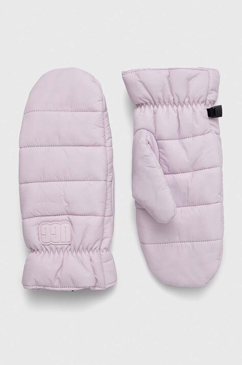 Γάντια UGG χρώμα: ροζ