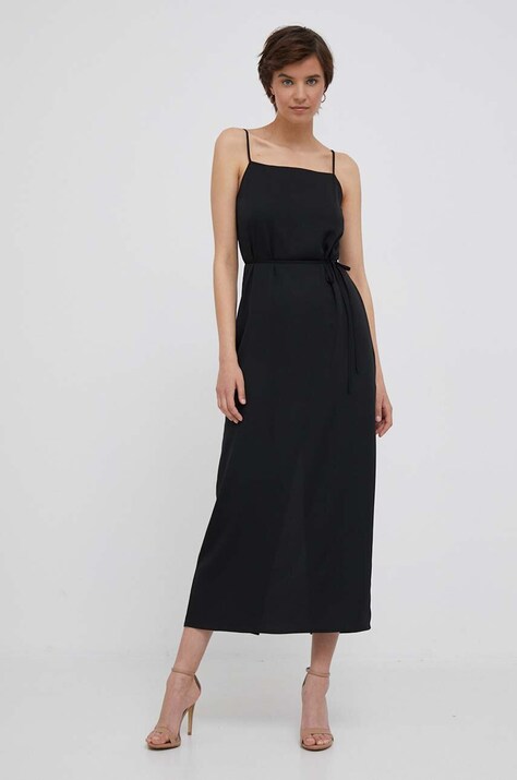 Φόρεμα Calvin Klein χρώμα: μαύρο