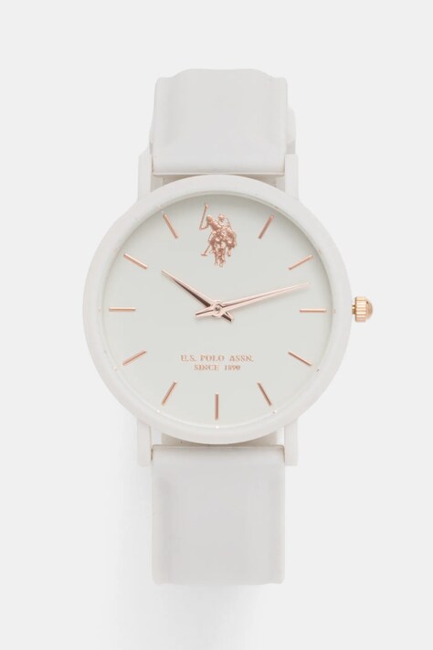 Ρολόι U.S. Polo Assn. LUCY χρώμα: μπεζ, USP8057IV