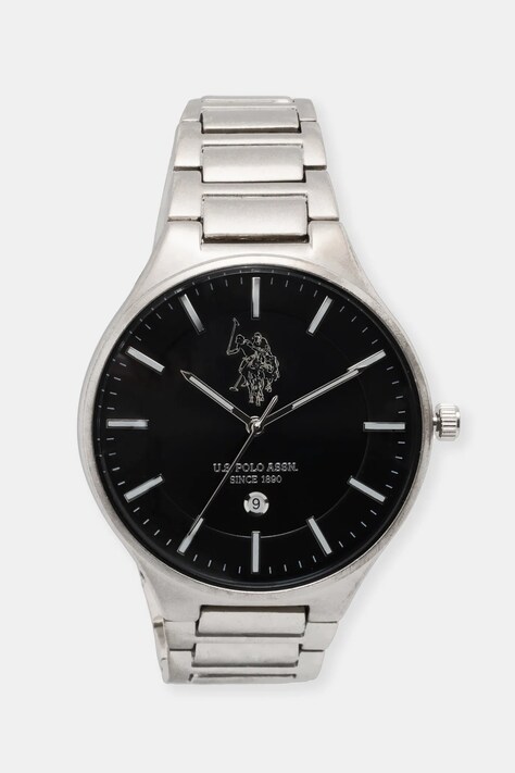 Ρολόι U.S. Polo Assn. JORDAN χρώμα: ασημί, USP7180ST