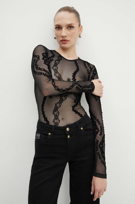 Κορμάκι Versace Jeans Couture χρώμα: μαύρο, 77HAM2A1 JS392