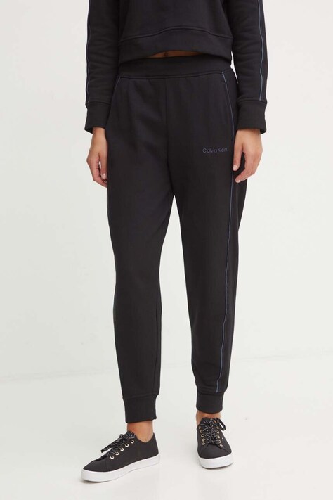 Βαμβακερό παντελόνι Calvin Klein Underwear χρώμα: μαύρο, 000QS7262E