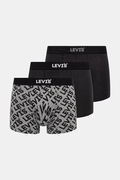 Μποξεράκια Levi's 3-pack χρώμα: μαύρο, 37149-1033