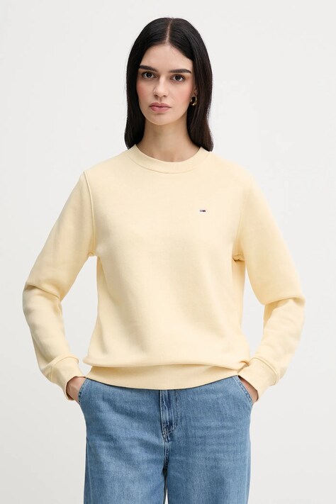 Μπλούζα Tommy Jeans χρώμα: ροζ, DW0DW19959
