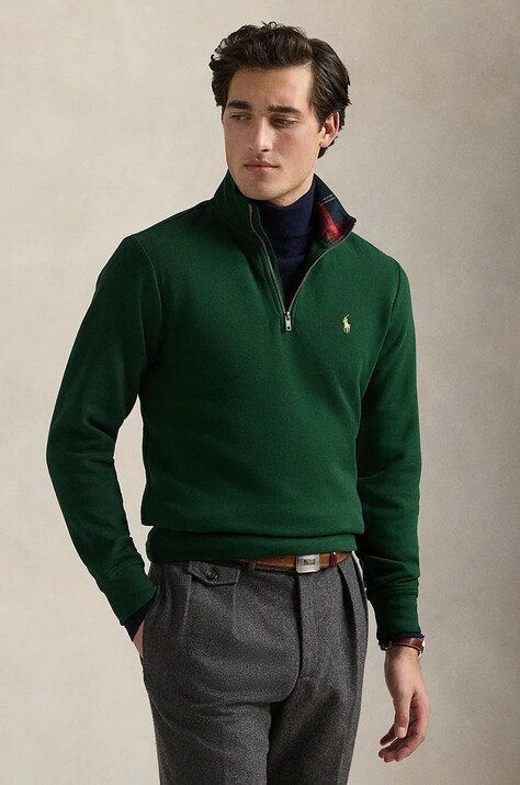 Μπλούζα Polo Ralph Lauren χρώμα: πράσινο, 710952257