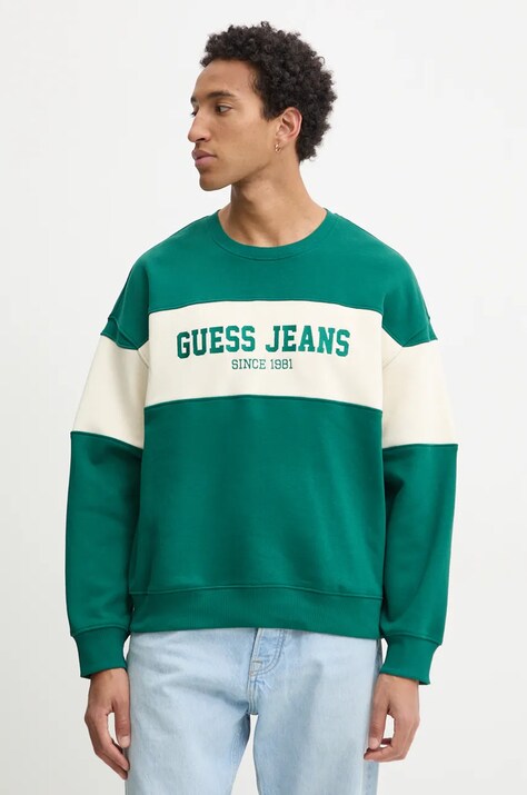Μπλούζα Guess Jeans χρώμα: πράσινο, M4BQ39 K9V31