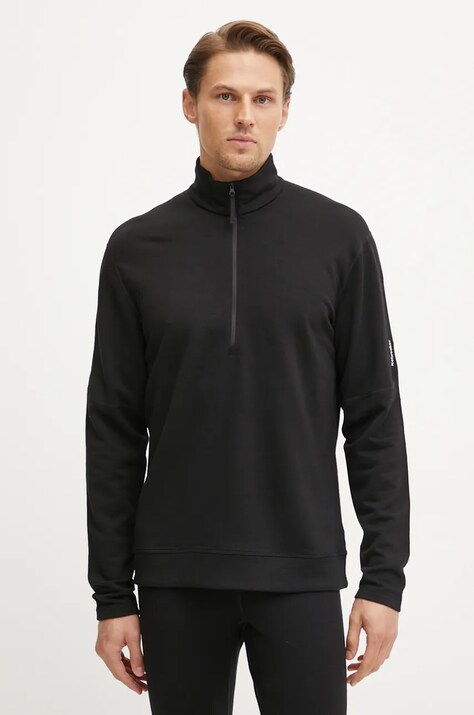 Αθλητική μπλούζα Icebreaker Merino 360 Realfleece Elemental χρώμα: μαύρο, IB0A571S0011