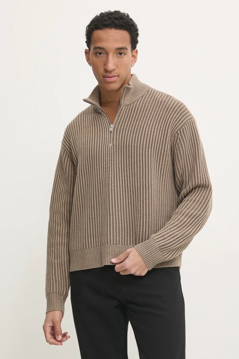 Πουλόβερ Abercrombie & Fitch χρώμα: μπεζ, KI120-4181