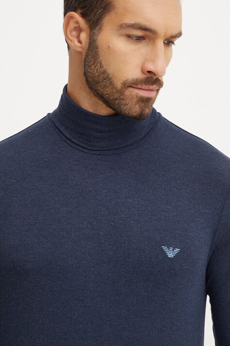 Longsleeve Emporio Armani Underwear χρώμα: ναυτικό μπλε, 112066 4F584