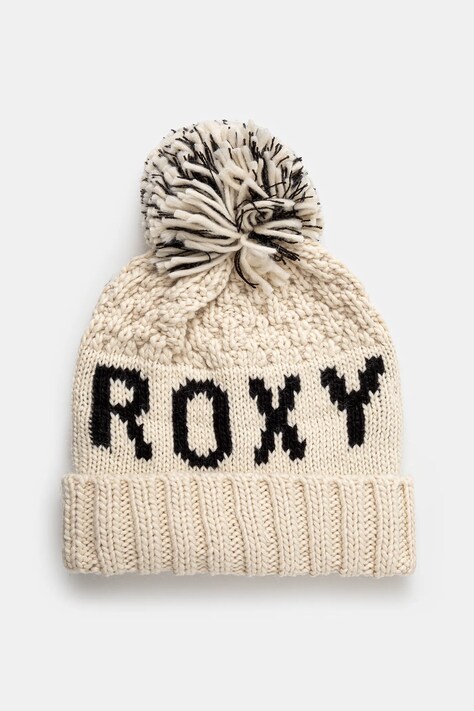 Καπέλο Roxy Tonic Beanie χρώμα: μπεζ, ERJHA04281