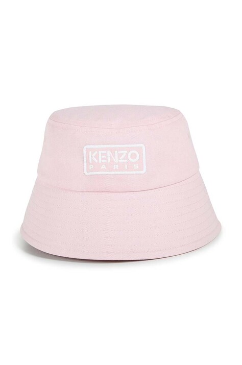 Παιδικό βαμβακερό καπέλο Kenzo Kids χρώμα: ροζ, K60609
