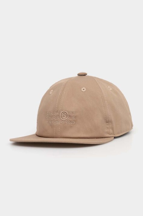 Καπέλο MM6 Maison Margiela χρώμα: μπεζ, SH0TC0002