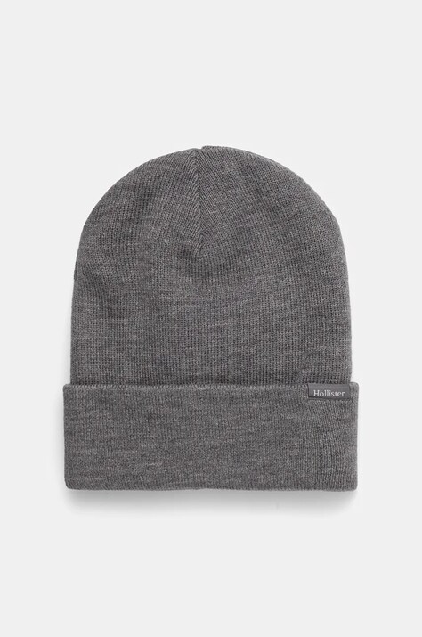 Καπέλο Hollister Co. χρώμα: γκρι, KI312-4035
