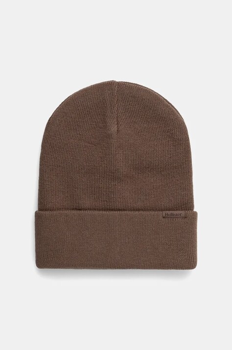 Καπέλο Hollister Co. χρώμα: καφέ, KI312-4035