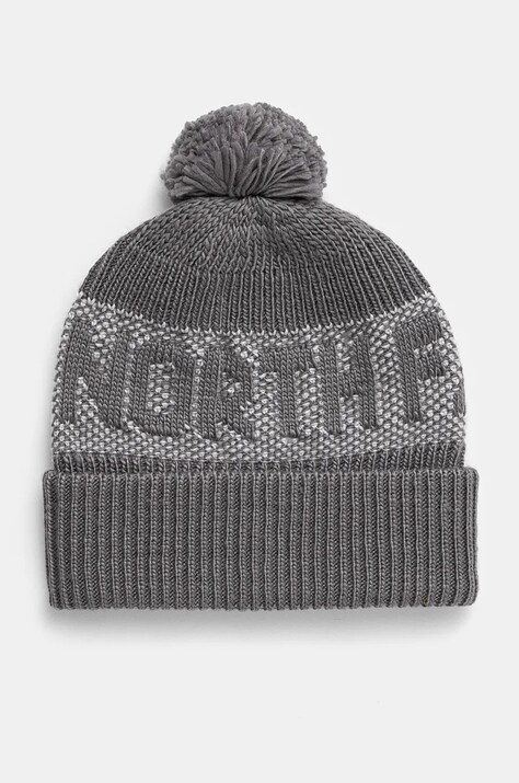 Καπέλο The North Face Retro Cabin Beanie χρώμα: γκρι, NF0A88QWRO01