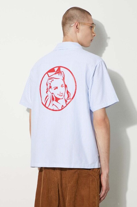 Βαμβακερό πουκάμισο ICECREAM Diner Striped Shirt ανδρικό, IC24220