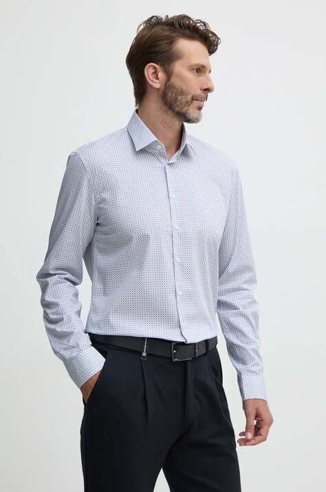 Πουκάμισο Calvin Klein χρώμα: άσπρο, K10K113548