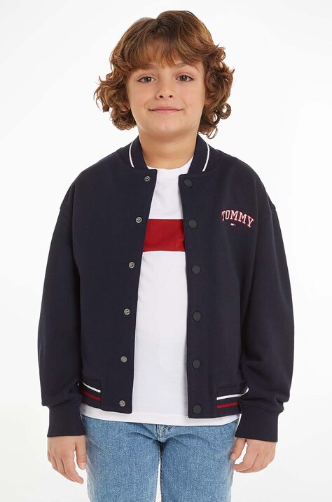 Παιδικό μπουφάν bomber Tommy Hilfiger χρώμα: ναυτικό μπλε, KS0KS00570