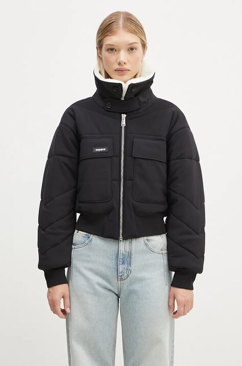 Μπουφάν Coperni C+ Bomber Jacket χρώμα: μαύρο, COPV19BISF5004