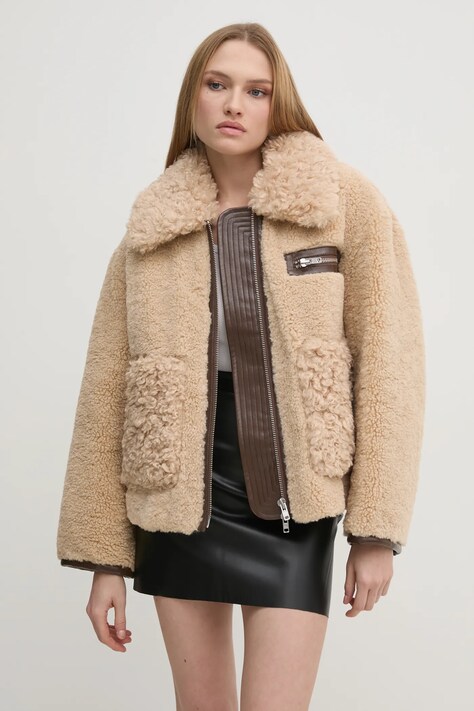 Μπουφάν Stand Studio Joann Jacket χρώμα: γκρι, 61955-9071