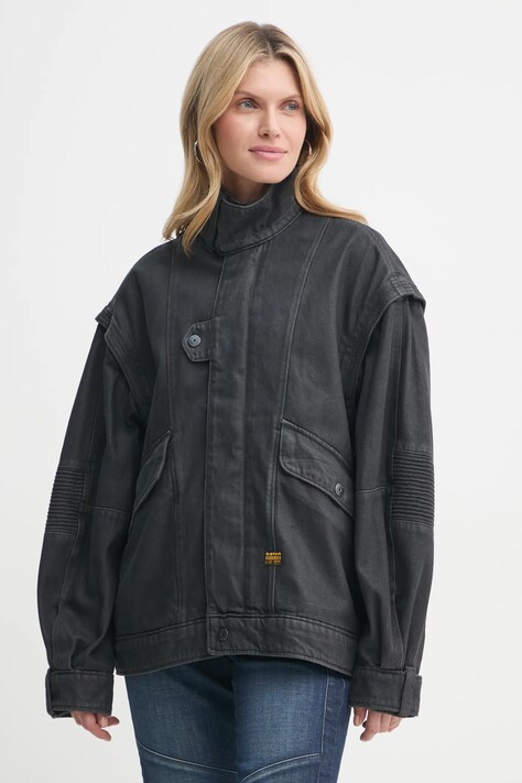 Τζιν μπουφάν G-Star Raw χρώμα: μαύρο, D25365-D490