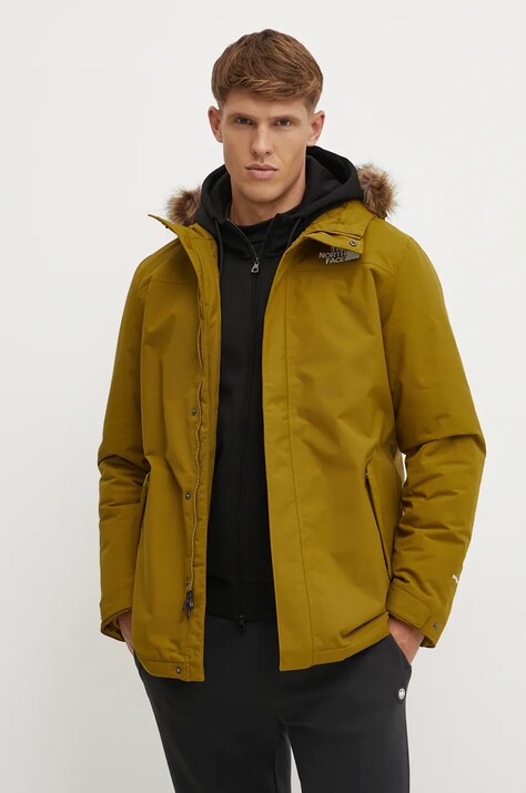 Μπουφάν The North Face Zaneck χρώμα: πράσινο, NF0A4M8H1OB1